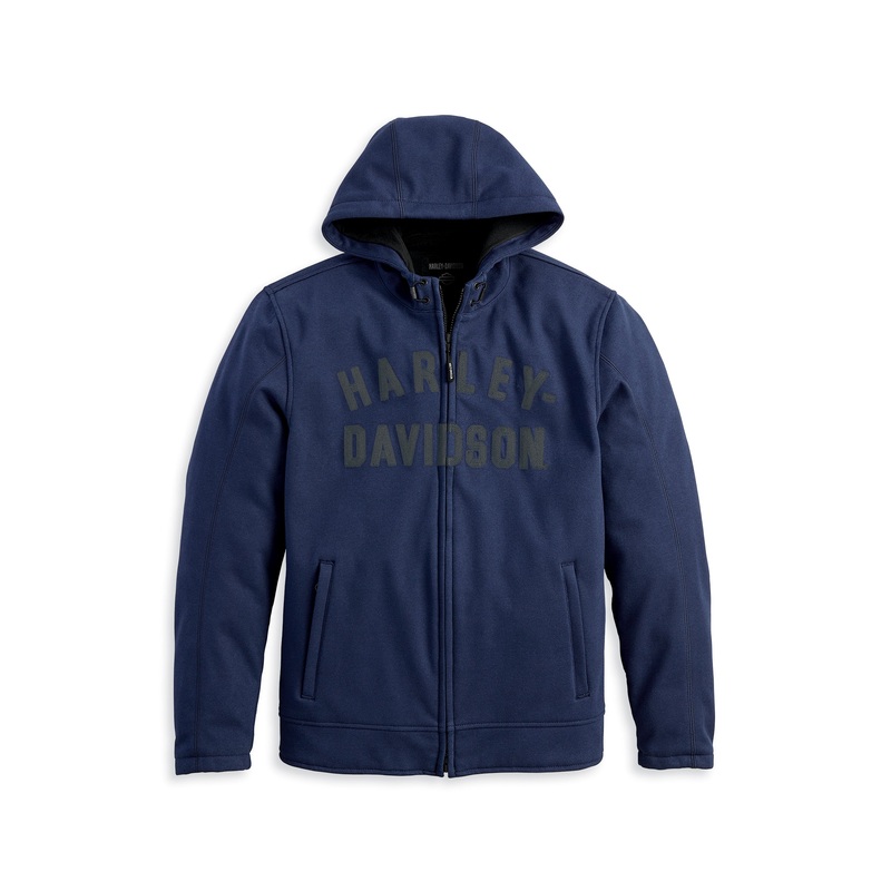 Harley-Davidson Men’s Deflector Hooded Riding Fleece Peacoat