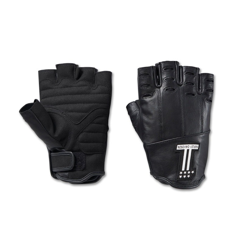 Harley-Davidson Men’s Loyalist Fingerless Leather Gloves CL