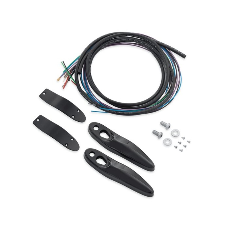 Harley-Davidson Rear Turn Signal/License Plate Relocation Kit – Black