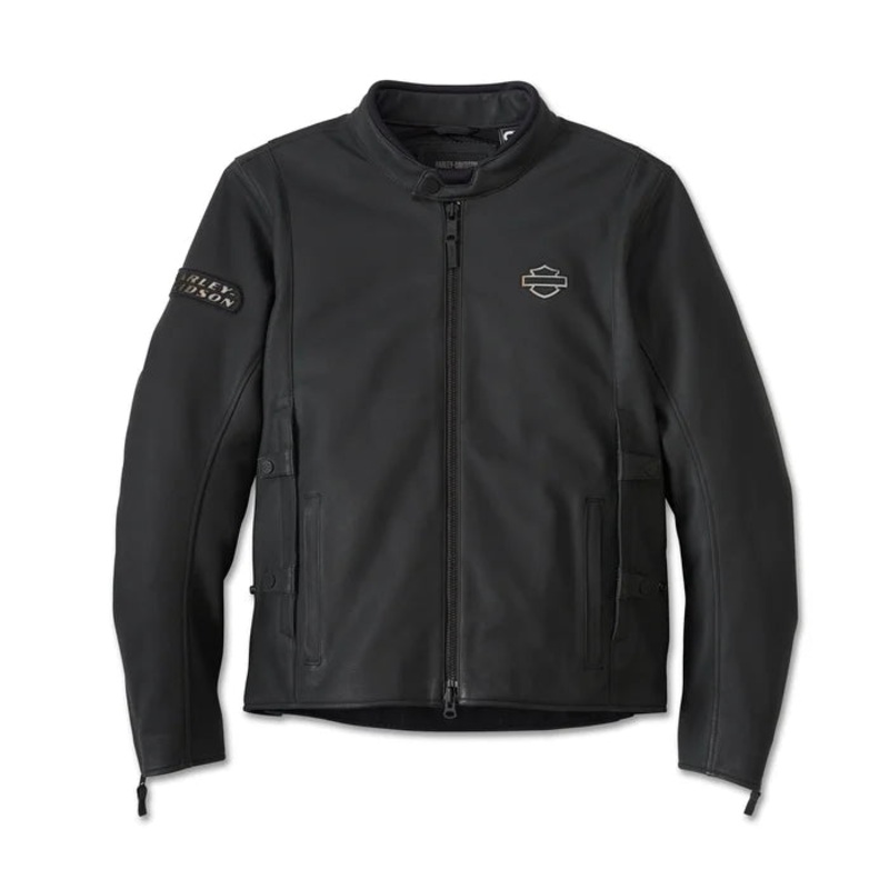 Harley Davidson Men’s Paradigm Triple Vent System 2.0 Leather Jacket – Black Beauty