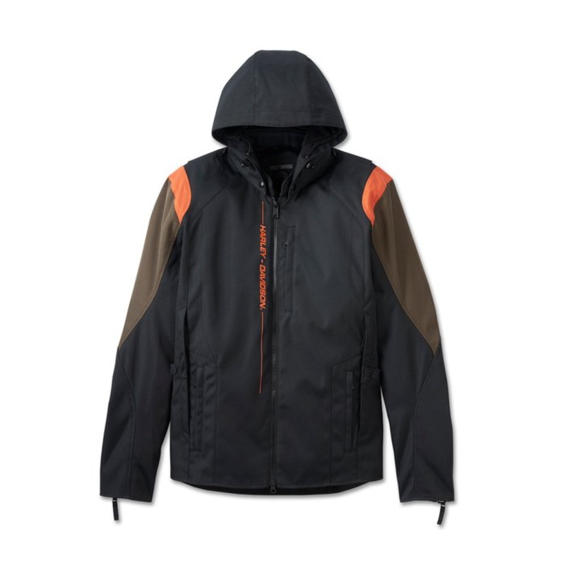 Harley-Davidson Men’s Junction Triple Vent System 2.0 Riding Jacket – Harley Black & Black Olive
