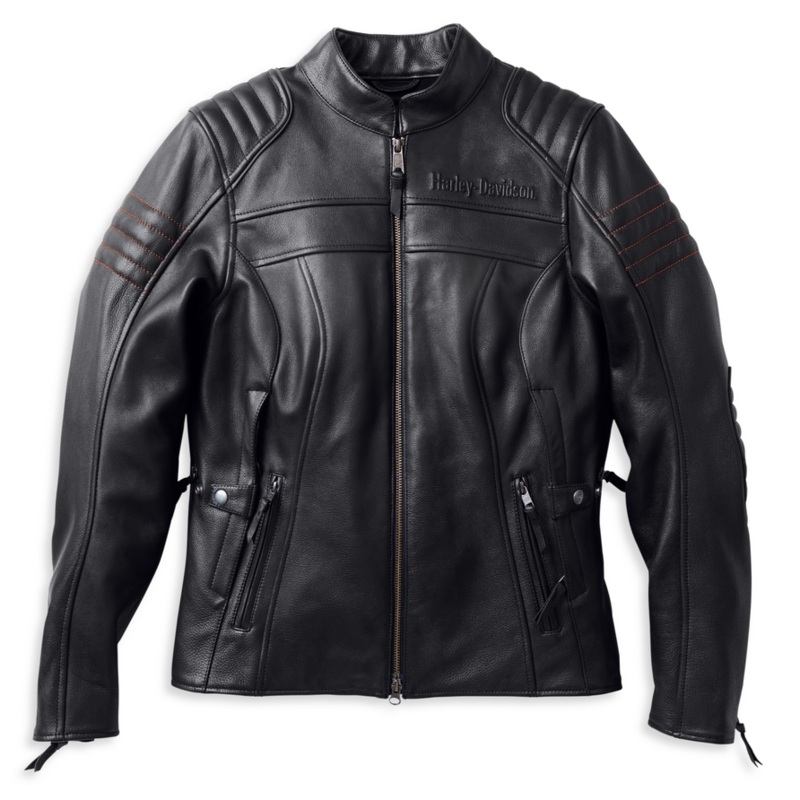 Harley-Davidson Women’s Heather Triple Vent Leather Jacket CL