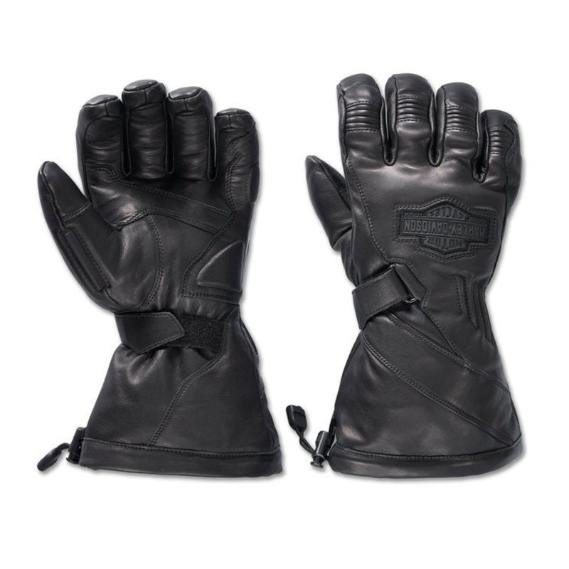 Harley-Davidson Men’s Circuit II Waterproof Leather Gauntlet Gloves