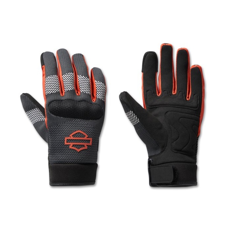 Harley-Davidson Women’s Dyna Knit Mesh Gloves – Black & Grey