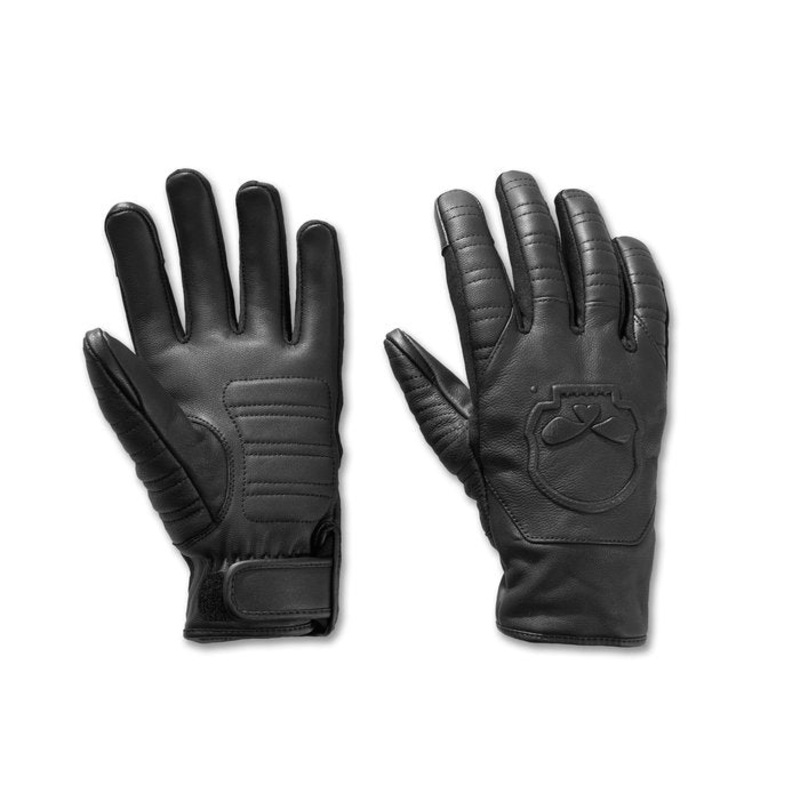 Harley-Davidson Men’s Willie G Skull Graphic Leather Riding Gloves