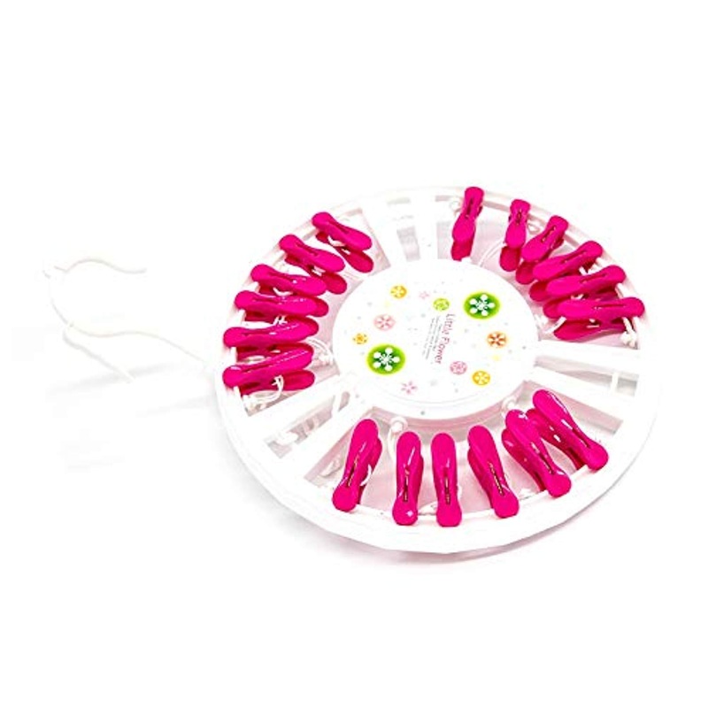 Electomania 18 Plastic pegs Hanger (Random Colour)