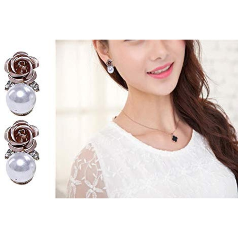 Electomania AAA High Quality Floral Gold Plated Stylish Fancy Party Wear Earrings For Women & Girls