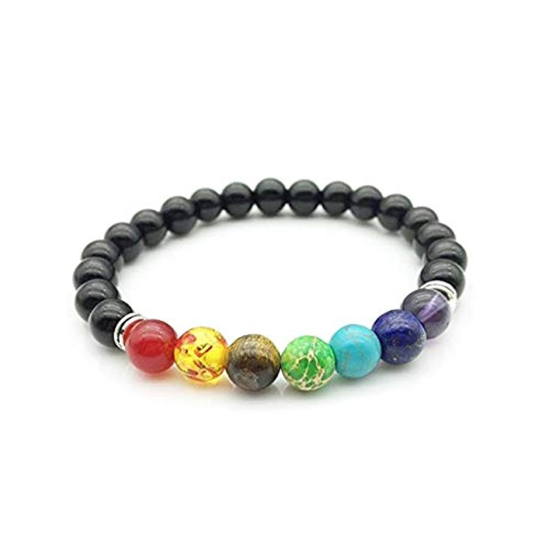 Electomania Natural Stones and 7 Chakra Reiki Yoga Stylish Bracelet