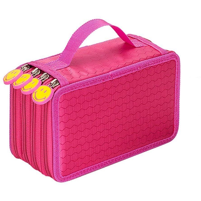 Electomania 4 Layers Capacity Makeup Storage Bag (Rose Red)