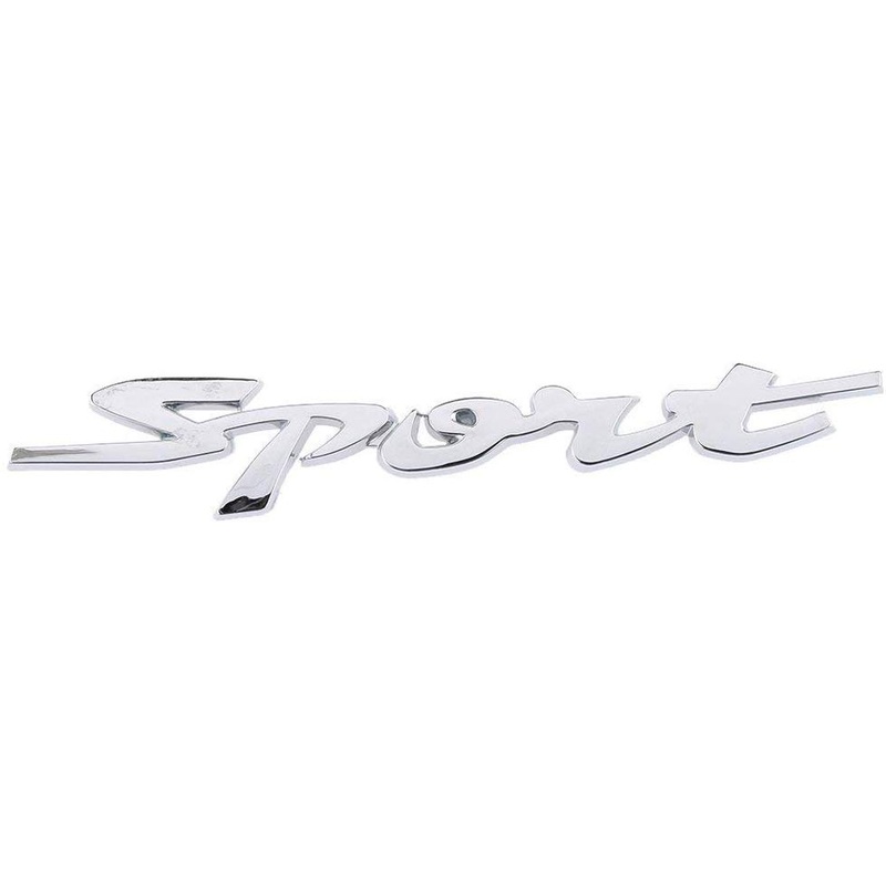 Electomania Auto Motor Sticker, 3D Sport Letter Car Sides/Rear Decorations Badge Logo Emblem Sign Symbol – Sliver