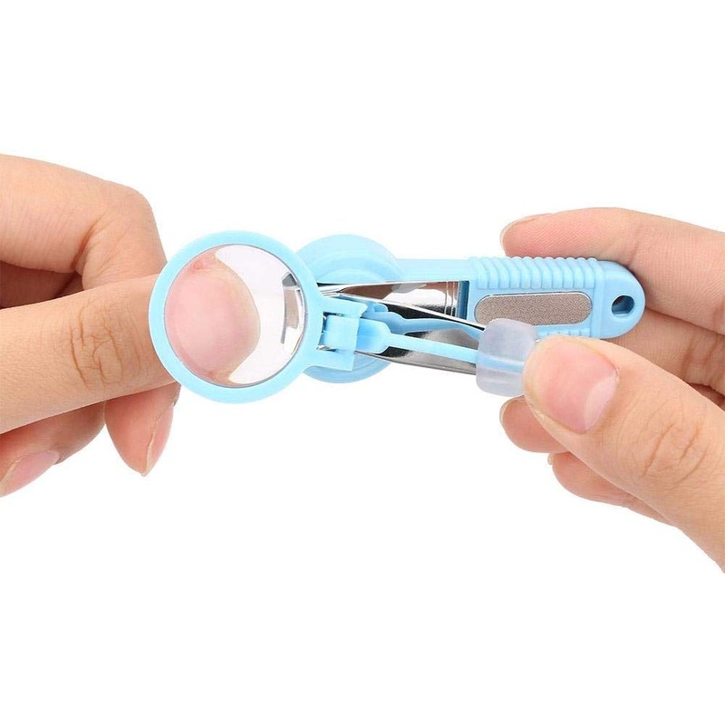 Electomania Baby Nail Clippers with Magnifying Glasses are Suitable for The Elderly and Children – Blue