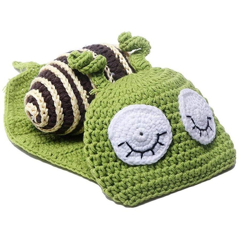 Electomania Baby’s Art Handmade Crochet Clothing Photography Props Cap (Multicolour)