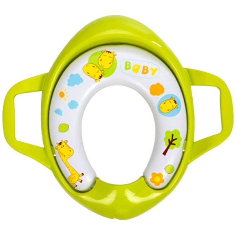 Electomania Baby Soft Cushioned Potty Seat with Support Handles (Green)