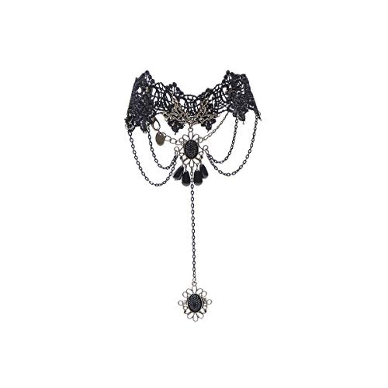 Electomania Black Enamel Cuff & Bracelet for Women & Girls