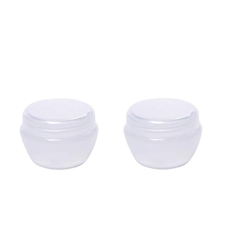 Electomania Makeup Cosmetic Face Cream Jar Pot Empty Bottle Container – transparent 2Pcs 10g