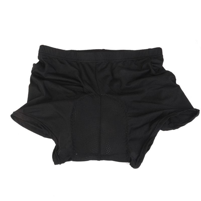 Electomania Men’s Cycling Riding Underwear Gel 3D Padded Shorts L (Black)