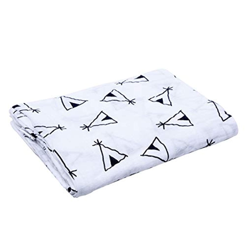 Electomania  Soft Muslin Cotton Newborn Baby Swaddle Blanket Bath Towel Nursery Bedding – 2 Triangle