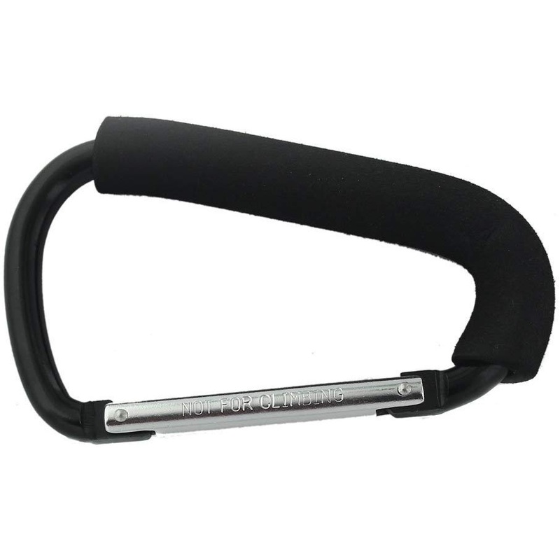 Electomania Stroller Clip Hooks Baby Pushchair Pram Hanger Baby Shopping Bag Holders (Black)