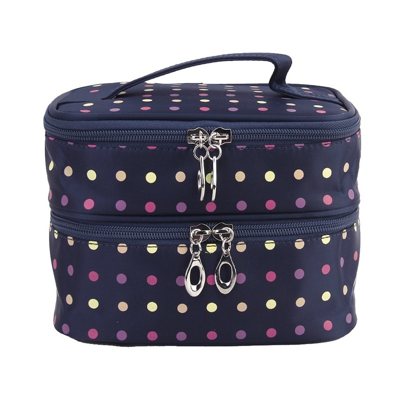 Electomania Women’S Double-Layer Toiletry Travel Wash Organizer Case