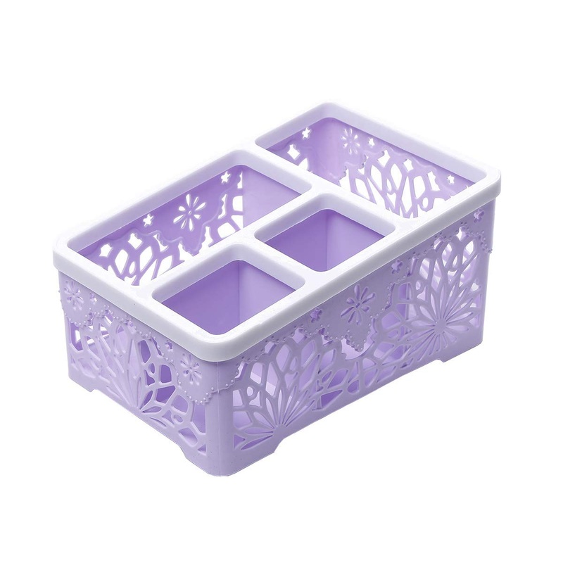 Electomania 10×19.5×13.5cm Plastic Office Storage Box, Remote Control Frame and Jewelry Box( Multicolour)