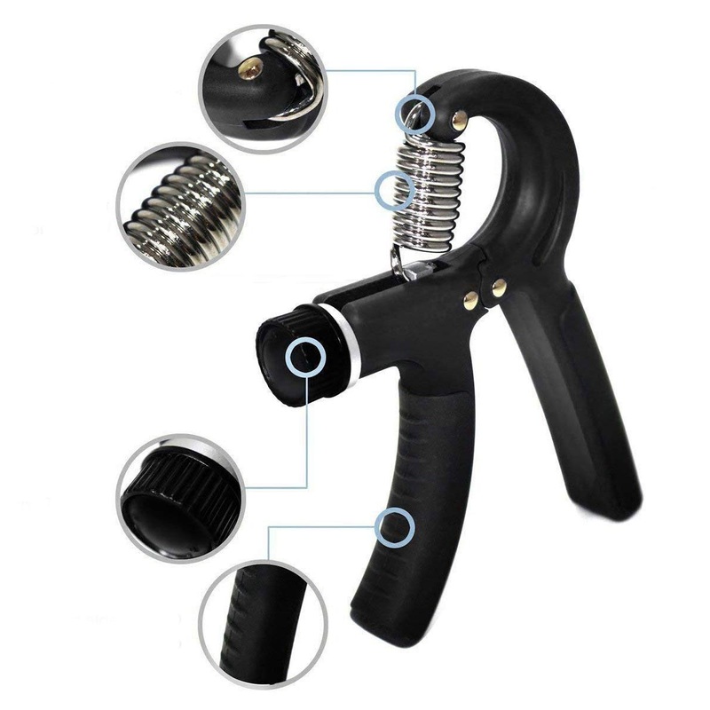 Electomania Adjustable 10 to 40 Kg Hand Exerciser Grip StrengthenerBlack