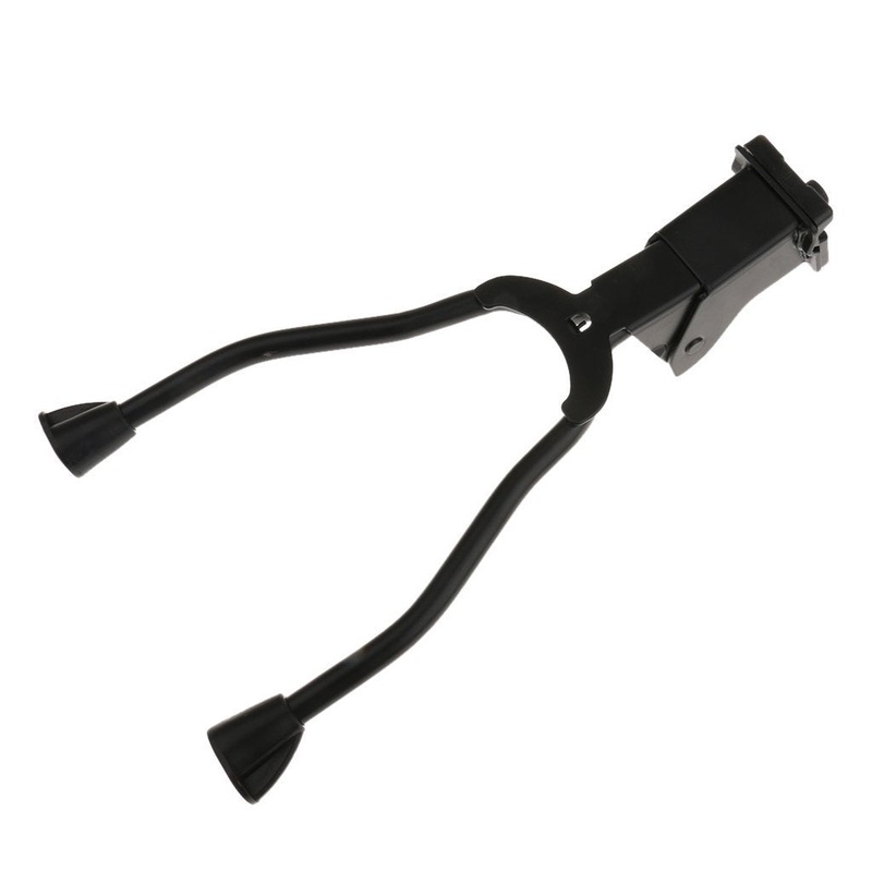 Electomania Aluminum Alloy Road Bicycle MTB Side Double Leg Kick Stand (Black)