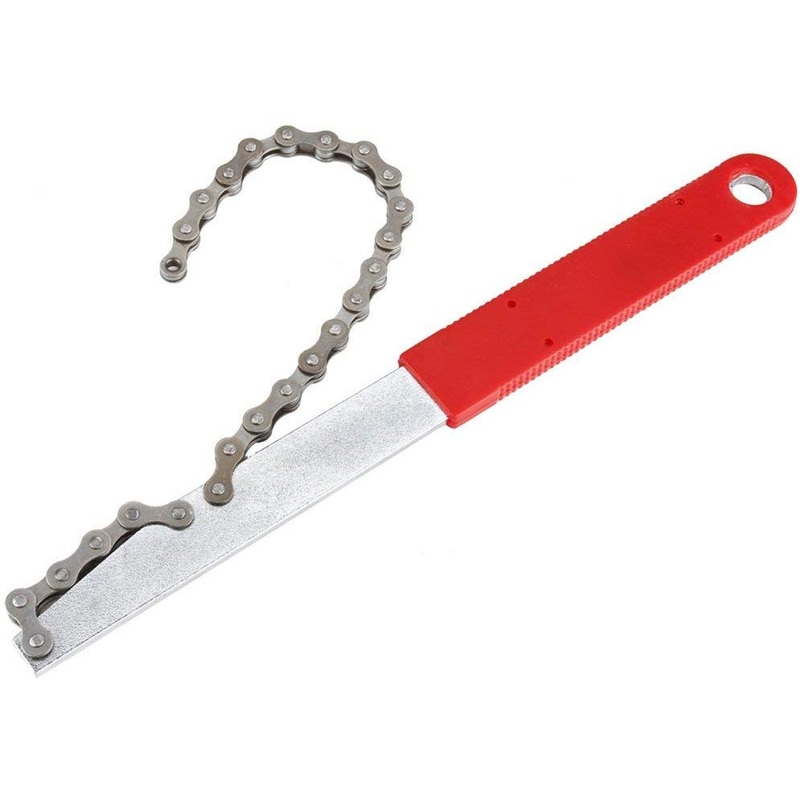 Electomania  Bicycle Freewheel Turner Chain Whip Cassette Sprocket Remover Tool Freewheel Repair Tools Bicycle Chain Repair Tool