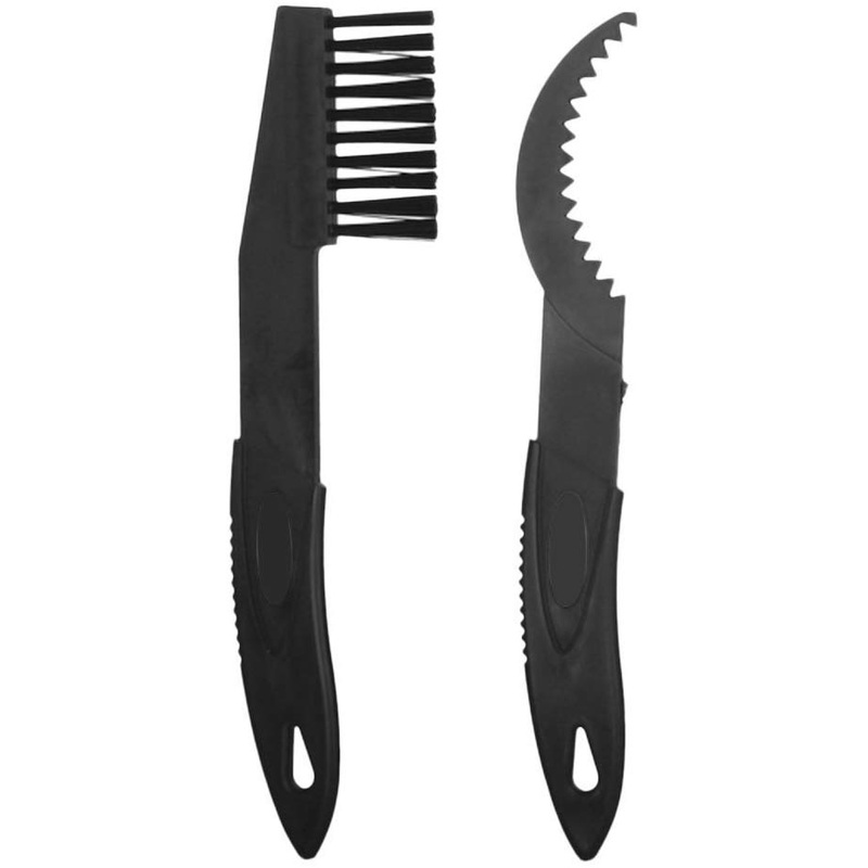 Electomania  Cycling Bicycle MTB BMX Folding Bike Chain Crankset Cleaning Tool Brush Set (Black)