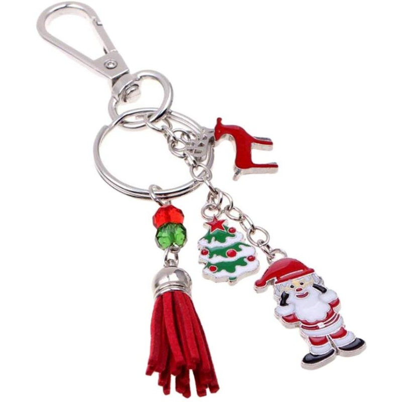 Electomania Santa Claus Multicolour Metal Pendant Keychain