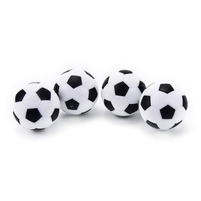 Electomania Soccer Table Foosball Balls Footballs Replacement Balls Table Game Accessories – 1.41 inch Black / White – 4Pcs