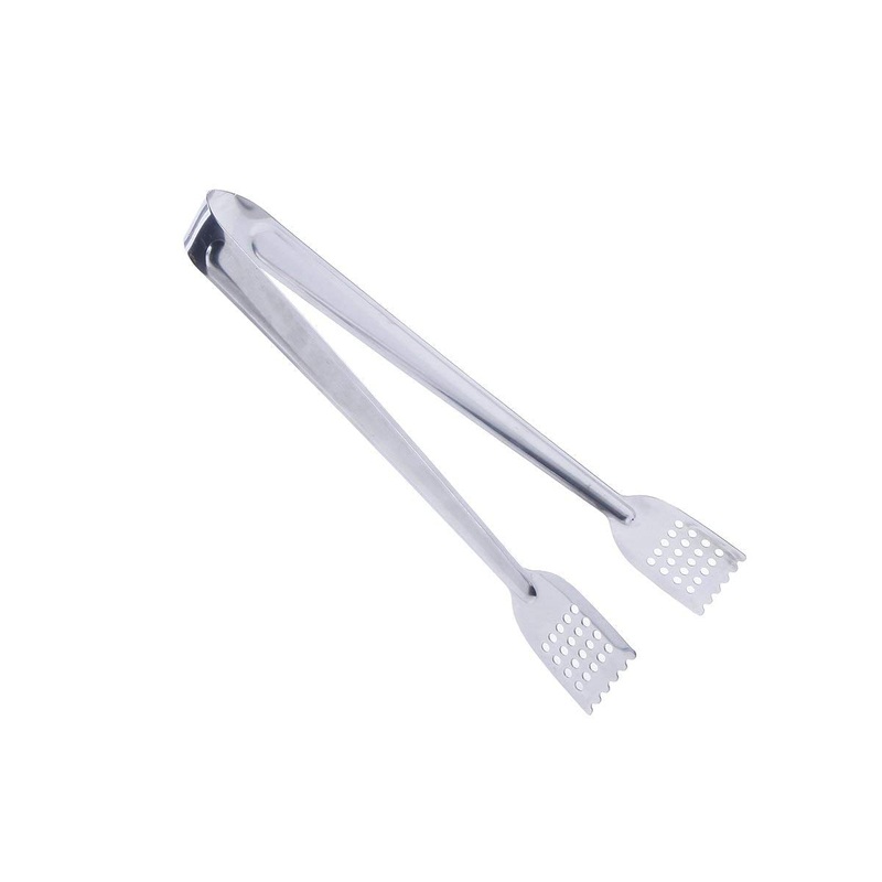 Electomania Stainless Steel Salad Ice Cake Bread Barbecue Tong Cooking Buffet Serving Food Clamp