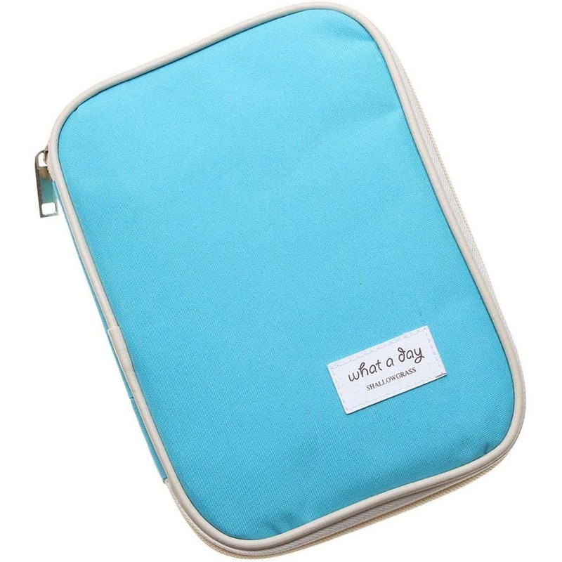 Electomania  Travel Organizer Bag Money Passport Ticket Card Document Holder Case (Blue)