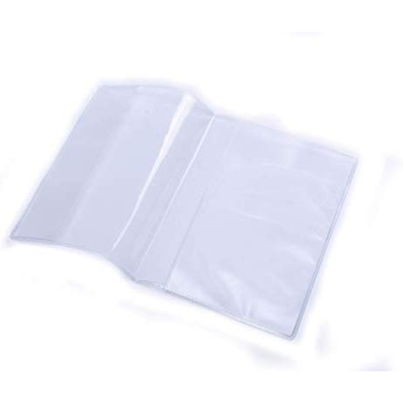 Electomania Waterproof Multi Card Slots Passport Protective Cover Plastic PVC ID Card Protector Case (Transparent White)
