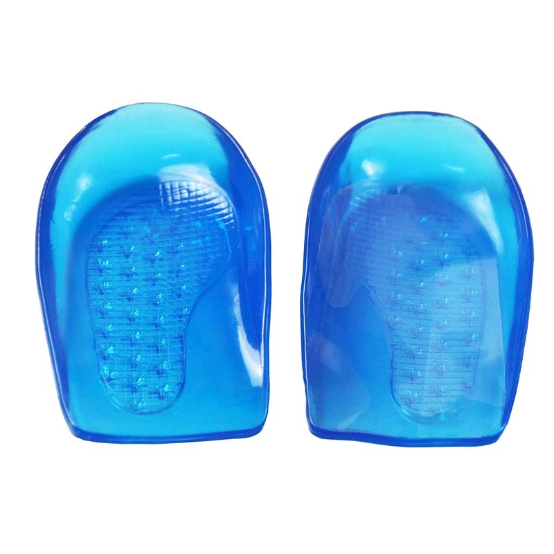 Electomania 1 Pair Men Women O/X Leg Correction Insoles Silicone Gel Foot Orthotic Arch Support Shoes Insert Pads Heel CupBlue