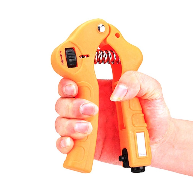 Electomania  Adjustable Hand Gripper Strengthener with Counter to Increase Wrist Finger Forearm Strength – Orange