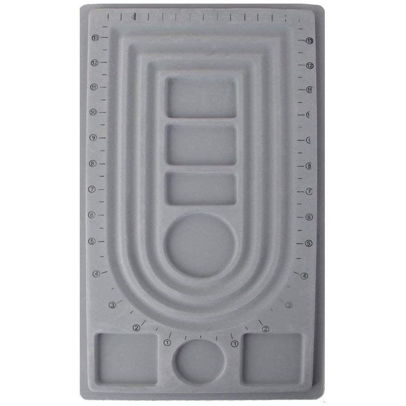 Electomania  Bead Board String Beading Jewelry Design Display Organiser Tray Craft Tool S (Jewelry is not included.)