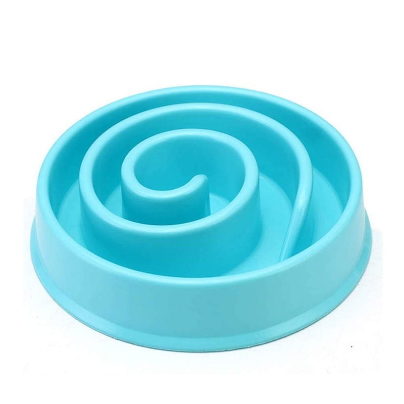 Electomania Durable Dog Feeder Slow Eating Pet Bowl Non-Toxic Preventing Choking Healthy Design Bowl for Small Cat Dog Pet (Multicolor)