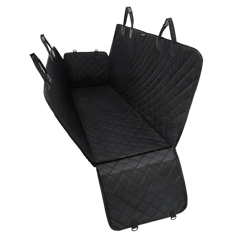 Electomania Hammock 600D Heavy Duty Waterproof Scratch Proof Dog Seat Cover For Cars Trucks (Black)