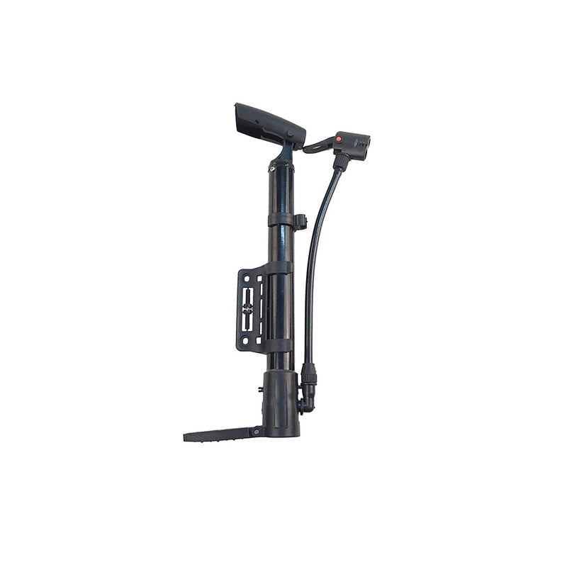 Electomania Inflator Pump Portable Bike Tire Pump, Floor Bicycle Air Pump, Ball Pump Inflator, Ball Tire Inflator, for Bike Floor Pump, Mountain, Road, Yoga Ball Pump (Black)