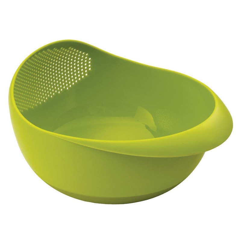 Electomania Rice Pulses Fruits Vegetable Noodles Pasta Colander Washing Bowl Strainer & Drainer Perfect Kitchen Food Storage Basket for Rinse Storing & Straining (Multicolour)
