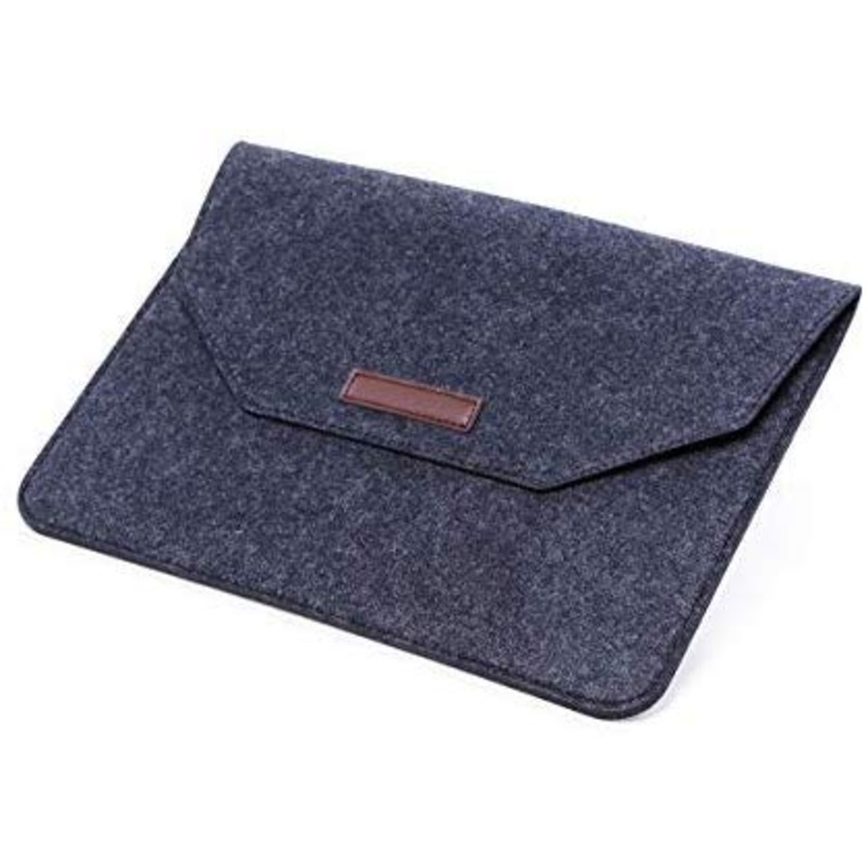 Electomania 13 Inch Felt Laptop Sleeve Designer Laptop Bag Laptop Protective Cover (Slate Grey)