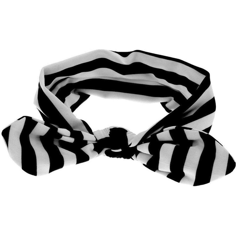 Electomania 2Pcs Baby Girl Toddler Newest Turban Headband Girl’s Soft Headbands Soft Headwear Accessories (Black & Yellow)