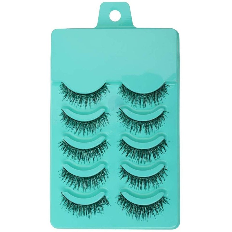 Electomania  5 Pairs Fashion Beauty Makeup Handmade False Eyelashes Messy Cross Style
