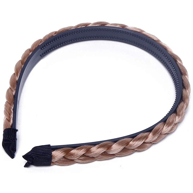 Electomania Brown Polychromatic Plaited Hair Band for Women