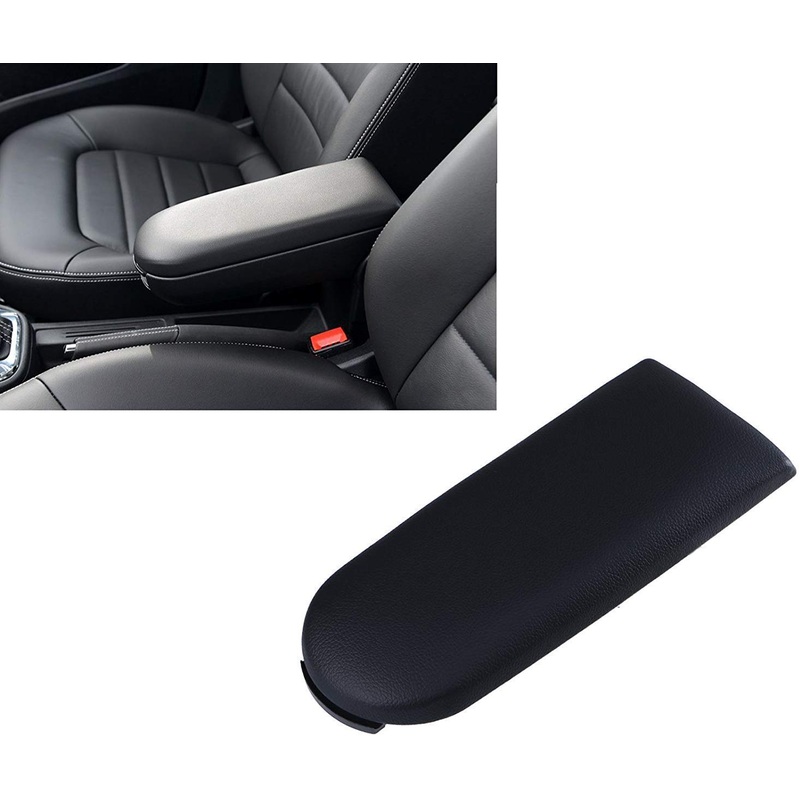 Electomania Center Console Armrest Leather Pad Cover Armrest Center Console Covers Cap Fit for 1999-2004 GOLF / 1999-2004 JETTA / 1999-2004 PASSAT / 1998-2005 BETTLE / 1999-2004 BORA (Black)