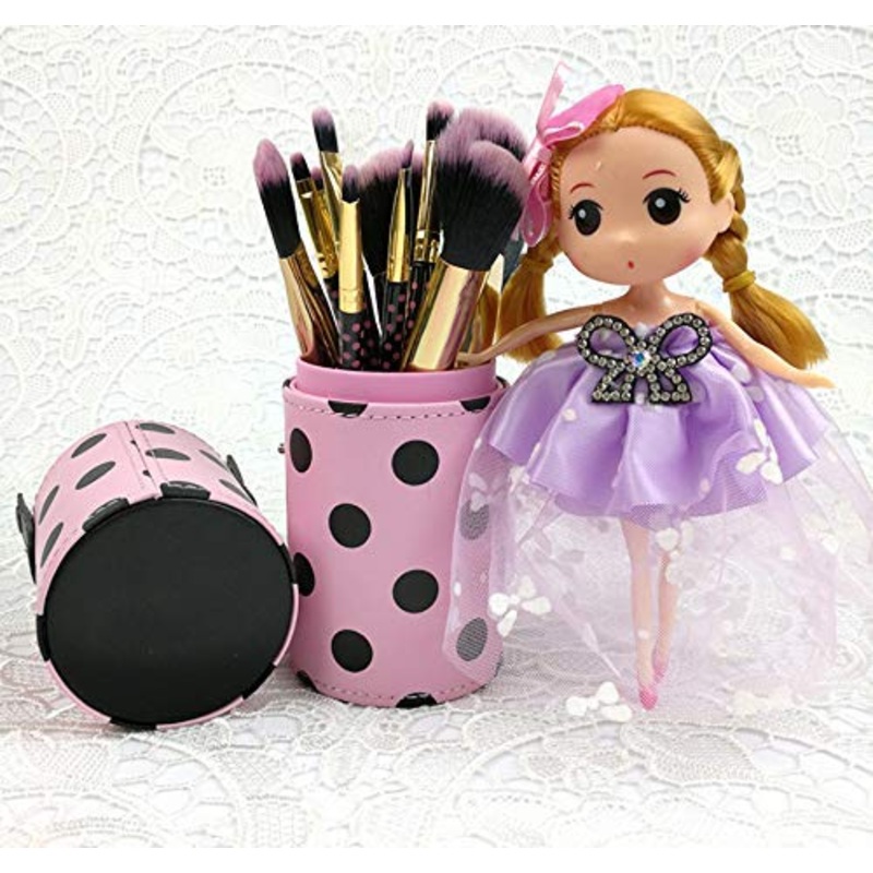Electomania Cosmetics Makeup Brushes Cup Holder Size approx 17 x 6cm (pink)