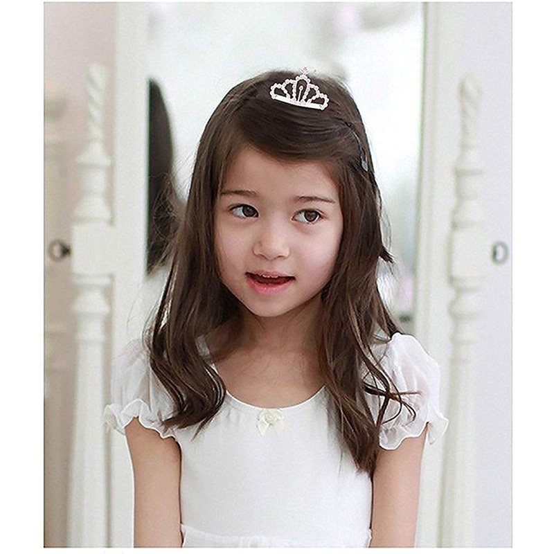 Electomania Glittering Stone Studded Princess Tiara One big and one small Hair Comb for Women/Girls 2 in 1 Set