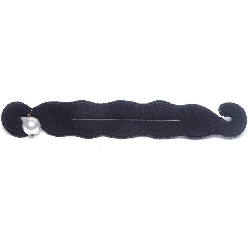 Electomania  Hair Donut Bun Maker Magic Clip Curler Shaper Styling Tool (Black)