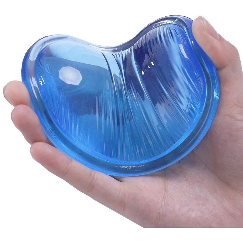 Electomania Heart-Shaped Summer Soft Silicon Wrist Rests Cool Hand Pillow Mouse Pad Blue