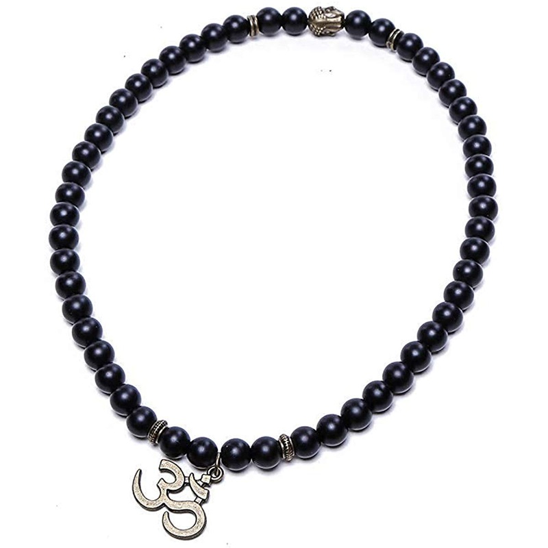 Electomania  Jewellery & Diwali Gifts for Family and Friends D’vine Yoga & Meditation Om Charm Buddha Reiki Beads Bracelet